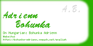 adrienn bohunka business card